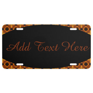 HAMbyWG offers Customizable Amber License Plate