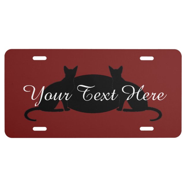 HAMbyWG offers Customizable Cats License Plate (Front)