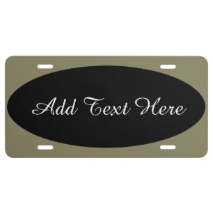 HAMbyWG offers Customizable Name License Plate