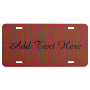 HAMbyWG offers Customizable Vanity Plate Red Mix