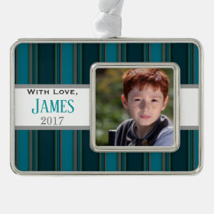 HAMbyWG - Ornament - Teal Stripes