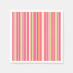 HAMbyWG - Paper Napkin - Pink Sherbert Stripe