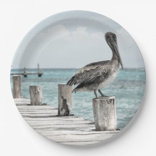 HAMbyWG - Paper Plate - Pelicans on Dock