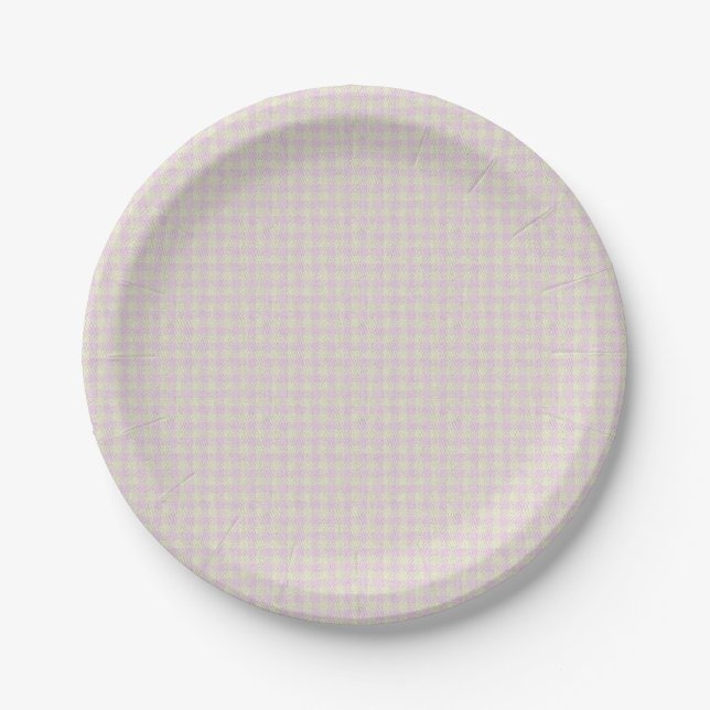 HAMbyWG - Paper Plate - Pink Gingham (Front)