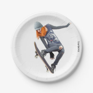 HAMbyWG - Paper Plate - Skateboarder