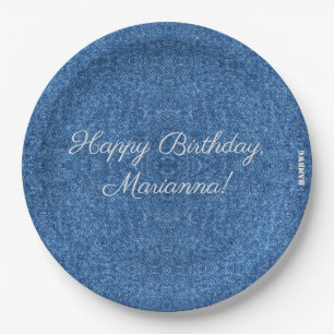 HAMbyWG - Paper Plates 9" - Denim Image