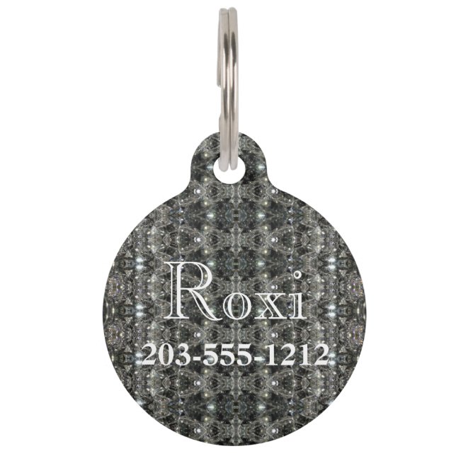 HAMbyWG - Pet Name Tag - Diamond Lace Large (Front)