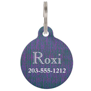 HAMbyWG - Pet Name Tag - Turquoise Pink Mix