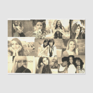 HAMbyWG - Photo Collage in Sepia Tone Tissue Paper