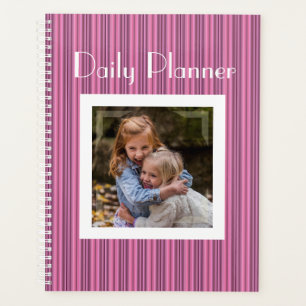 HAMbyWG - Photo Daily Planner - Girl's Pink Stripe