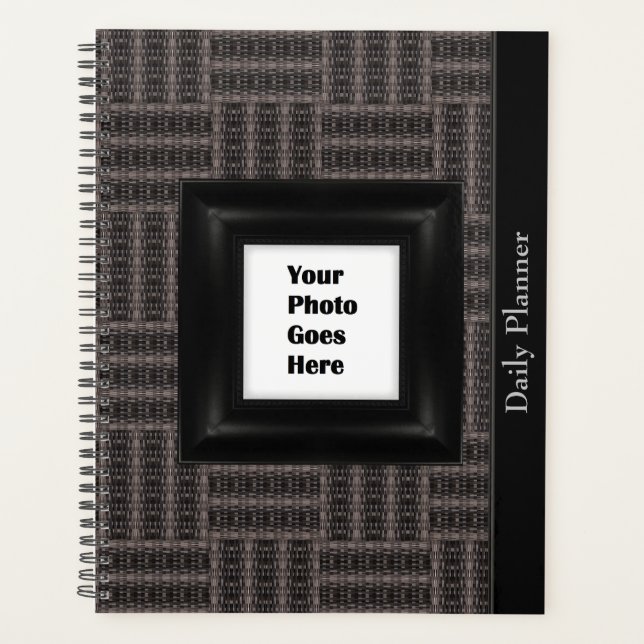 HAMbyWG - Photo Daily Planner -  Gray Weave (Front)