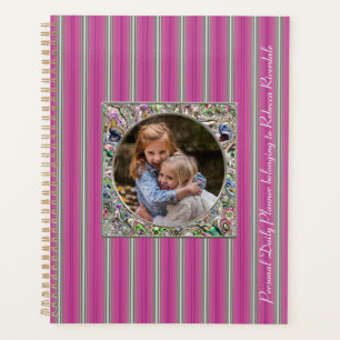 HAMbyWG - Photo Daily Planner -  Pink Stripe