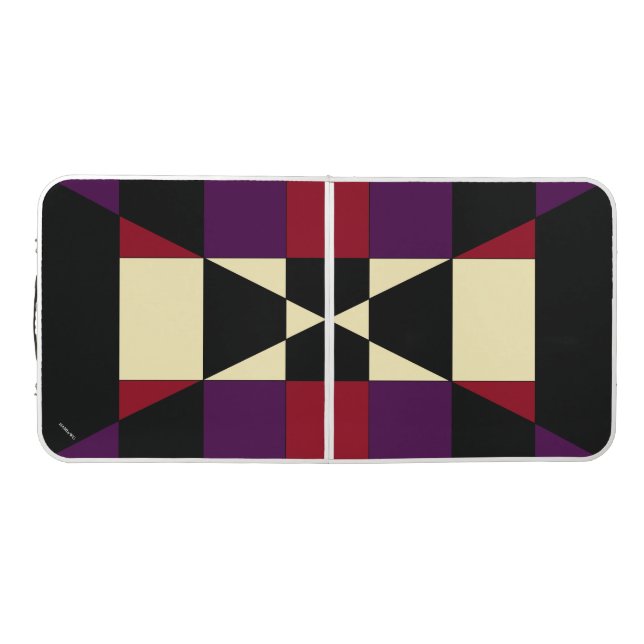 HAMbyWG  - Ping-Pong Table -Black Creme Red Purple (Top)