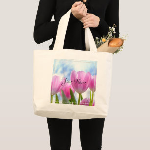 Tulips Pattern Tote Bag by Ekaterina Efanova  Pixels