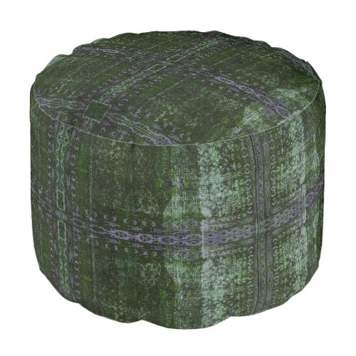 HAMbyWG _ Pouf Chair _ Green Faux Distress