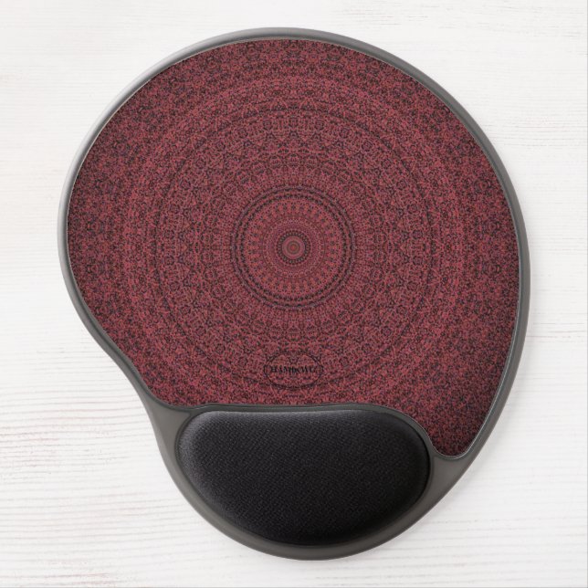 HAMbyWG  - Red Mandala Gel Mouse Pad (Front)