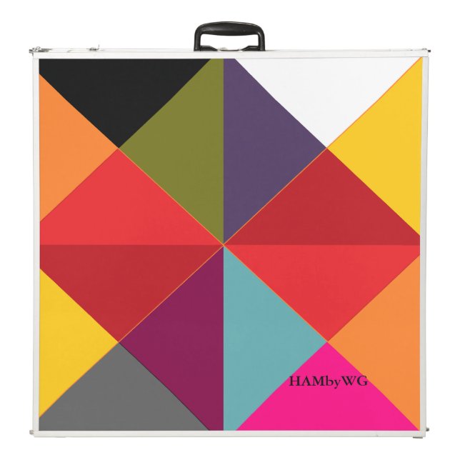 HAMbyWG - Regulation Ping Pong Table - Diamond X (Folded Back)