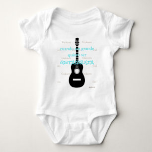 HAMbyWG - Romper, camiseta, Snap T - Tema de guit Baby Bodysuit