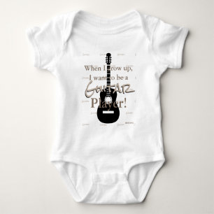 HAMbyWG - Romper, T-shirt, Snap T - Guitar Theme Baby Bodysuit