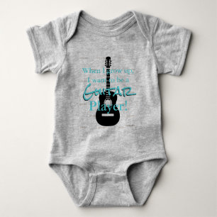 HAMbyWG - Romper, T-shirt, Snap T - Guitar Theme Baby Bodysuit