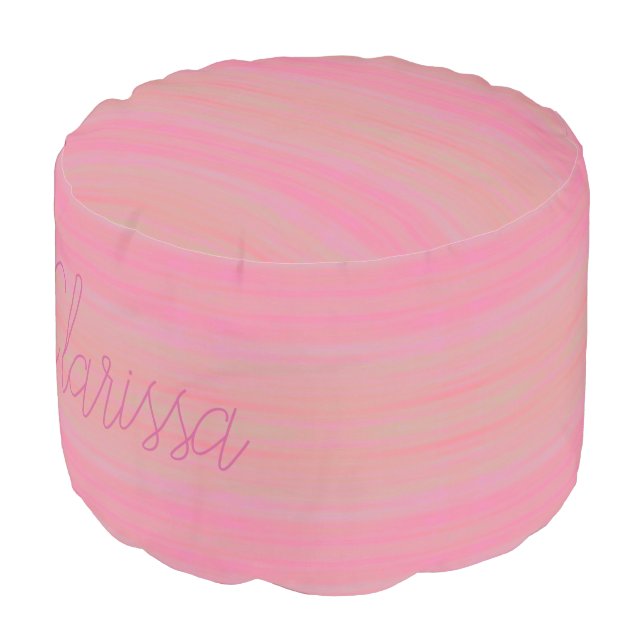 HAMbyWG - Round Pouf Chair - Sunset Wash (Angled Front)