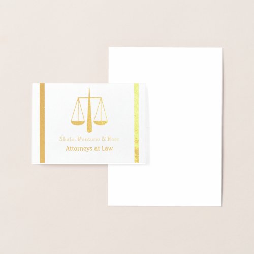 HAMbyWG Scales of Justice Attorneys at Law Foil Card
