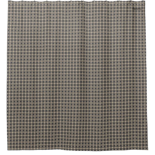 HAMbyWG - Shower Curtain -Creme, Gray (Front)