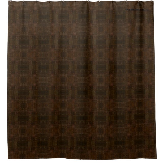 HAMbyWG - Shower Curtain - Rust (Front)