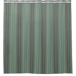 HAMbyWG - Shower Curtain - Sage & Black Stripe