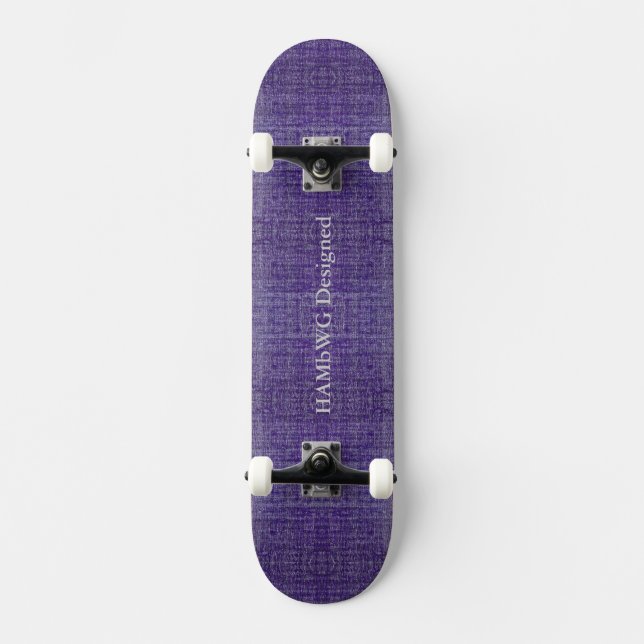 HAMbyWG - Skateboard - Distressed Purple Deck (Front)