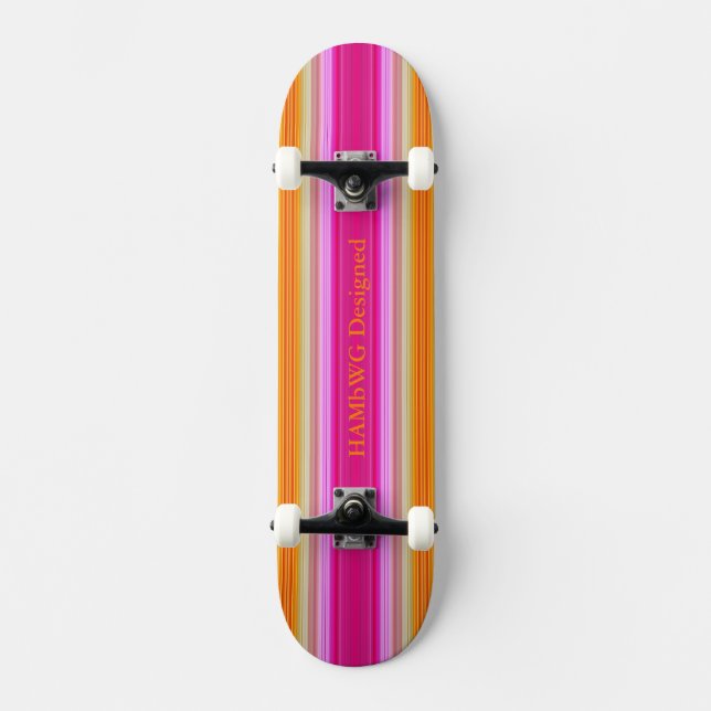 HAMbyWG - Skateboard - Pink Sunset Deck (Front)