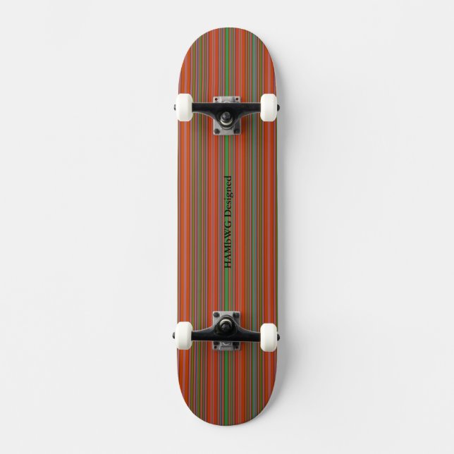 HAMbyWG - Skateboard - Stripes O/A/G Deck (Front)