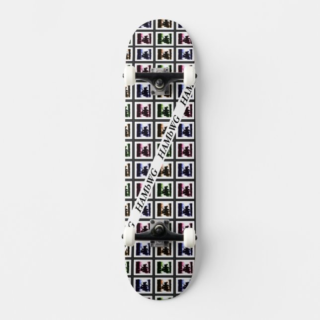 HAMbyWG - Skateboard - Teddy Bear - Negative Image Deck (Front)