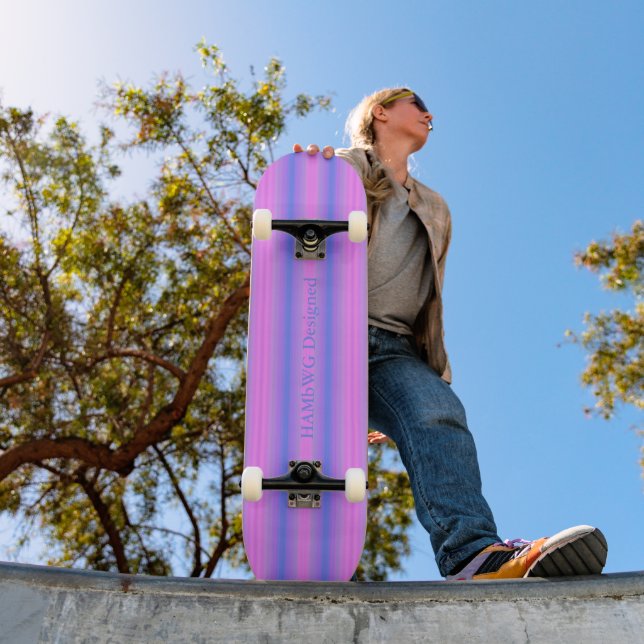 HAMbyWG - Skateboard - True Pink & Blue Soft Deck (Outdoor 1)