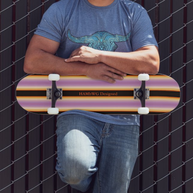 HAMbyWG - Skateboard - Violet Orange Black Deck (Outdoor 3)
