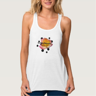 HAMbyWG - Slim Fit Racerback Tank Top w /Rose