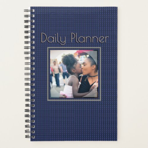 HAMbyWG _ Small Daily Planner _ Blue Pattern