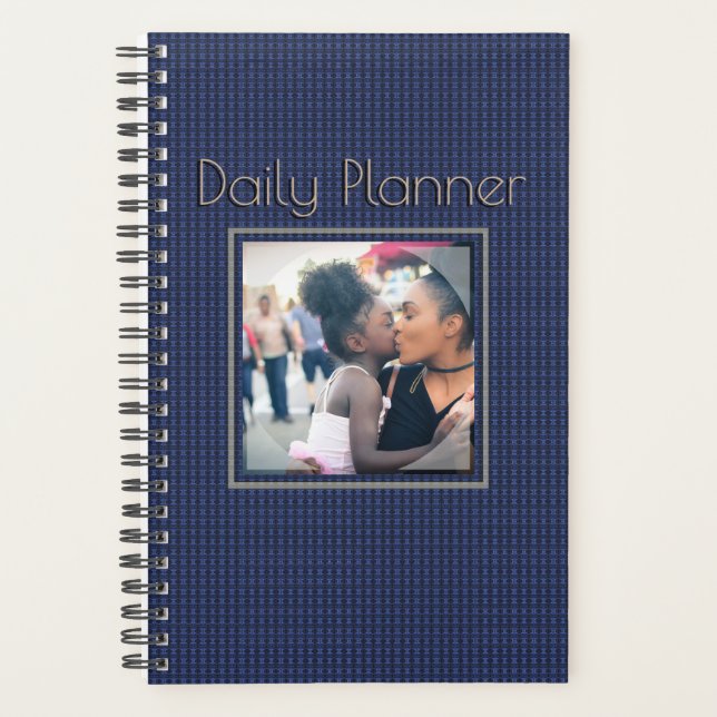 HAMbyWG - Small Daily Planner - Blue Pattern (Front)