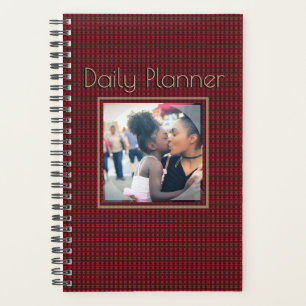 HAMbyWG - Small Daily Planner - Red Pattern