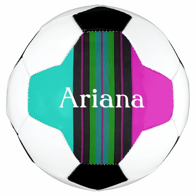 HAMbyWG - Soccer Ball - Aqua/Magenta (Front)