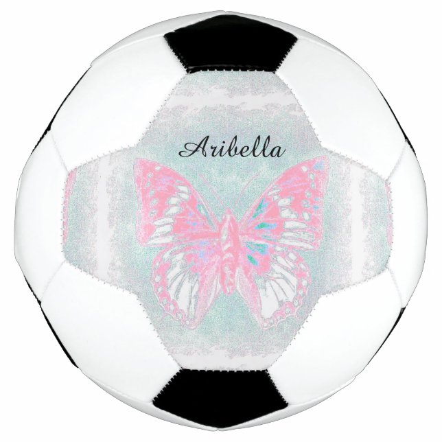 HAMbyWG - Soccer Ball - Pink Butterfly (Front)