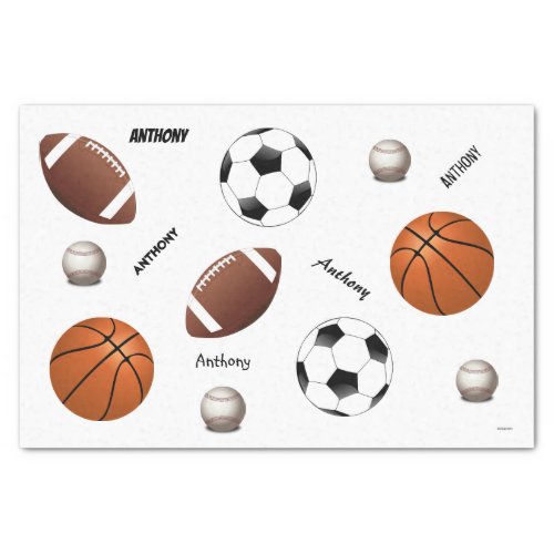 HAMbyWG Sports Themed Tissue Paper