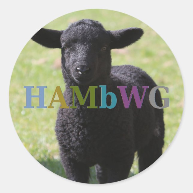 HAMbyWG - Stickers - Black Sheep (Front)