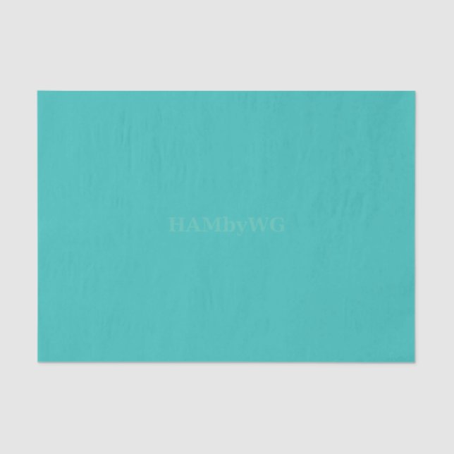 HAMbyWG - Tissue Paper - Aqua (Front)