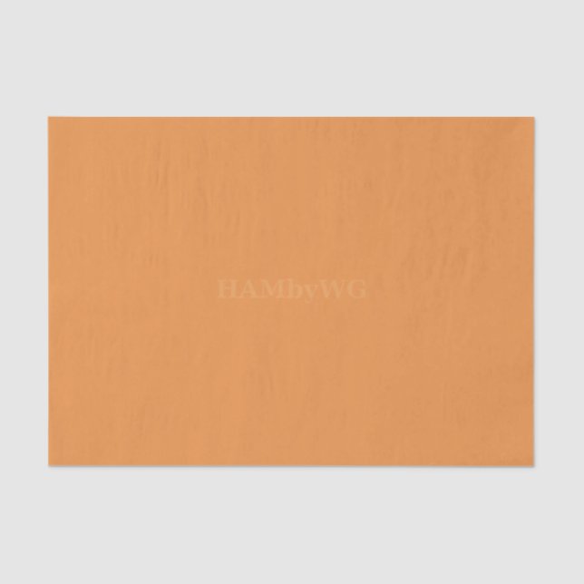 HAMbyWG - Tissue Paper -  Citrus Orange (Front)