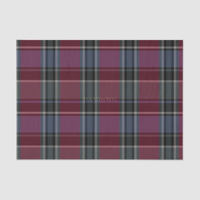 HAMbyWG - Tissue Paper - Maroon Plaid (Front)