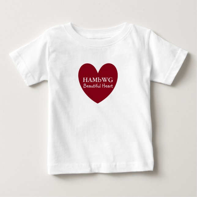 HAMbyWG - Toddler Ruffle Dress - Beautiful Heart Baby T-Shirt (Front)