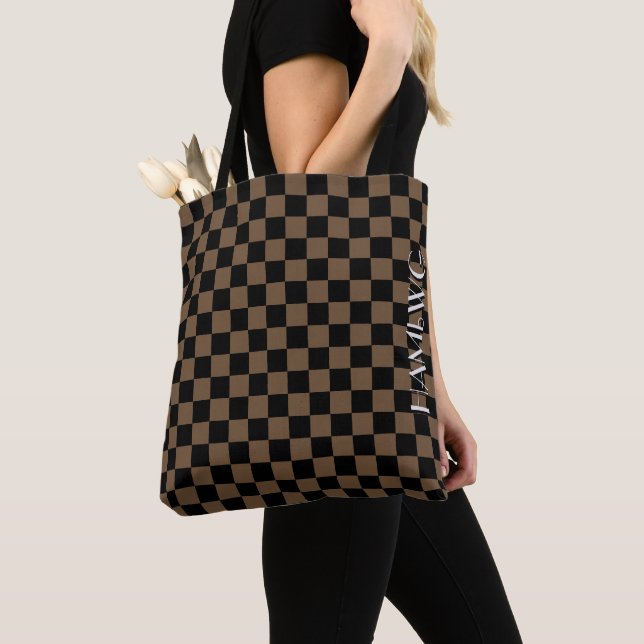 HAMbyWG - Tote Bag  - Checker Design (Close Up)