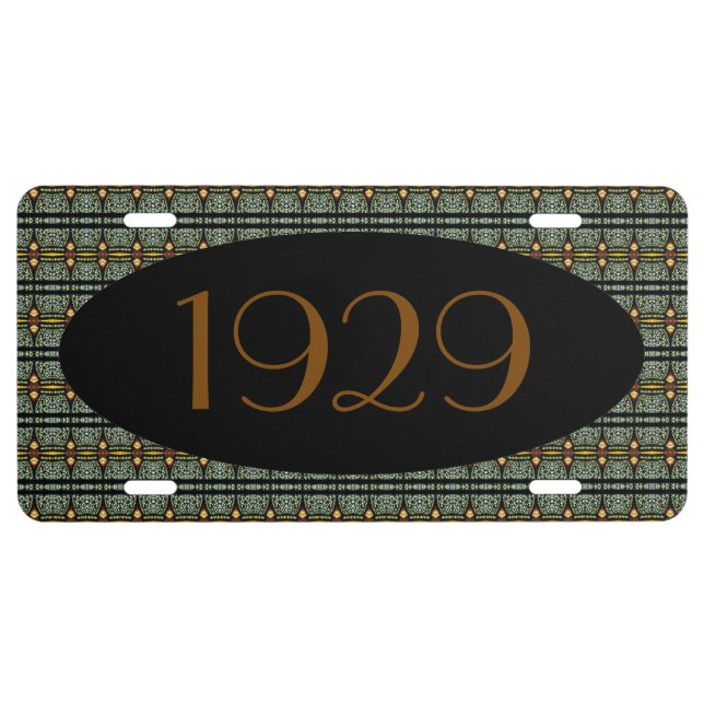 HAMbyWG -  Vanity License Plate - Art Deco (Front)
