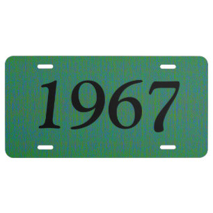HAMbyWG - Vanity License Plate - Green/Blue Mix
